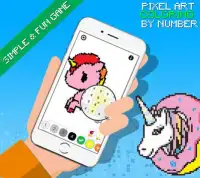 Unicorn Pixel Art - Coloring By Number Screen Shot 0