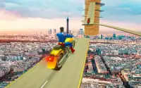 Superhero Trails Bike Stunt Driver Screen Shot 1