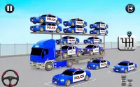 Police Cargo Truck Transporter Screen Shot 4