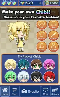 Pocket Chibi - Anime Dress Up Screen Shot 1