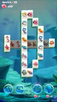 Mahjong Solitaire Fish Screen Shot 2