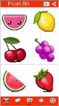Color By Number: Fruit Pixel Art Screen Shot 1