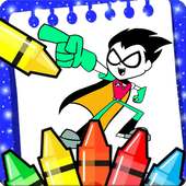 Teen coloring of titans go