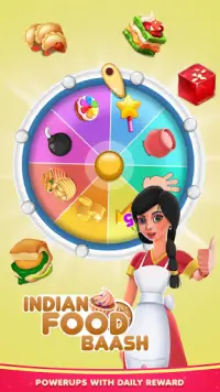Indian Food Baash : Best Funny Match 3 Puzzle Game Screen Shot 2
