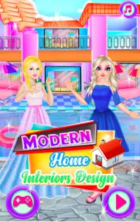 Modern Home Design Decoration Games Girls Screen Shot 0