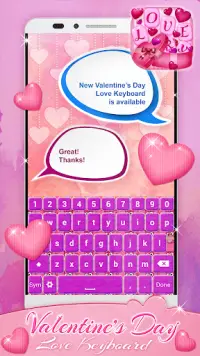 Valentine’s Day Love Keyboard Screen Shot 2