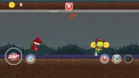 cowboy runner vs zombie shotting game Screen Shot 1