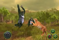 Wild Tiger Vs BigFoot Gorilla Screen Shot 0