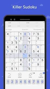 Killer Sudoku - Jogo de número grátis Screen Shot 0