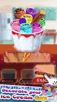 Ice Cream Roll Maker Games Screen Shot 1