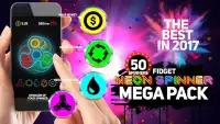 Fidget Spinner NEON mega pack - EDC toys Screen Shot 1