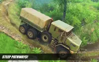 Camion dell'esercito alla guida di camionista sim Screen Shot 2