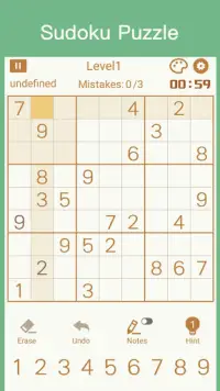 Sudoku：Free Classic Sudoku Joy Number Puzzle Games Screen Shot 0