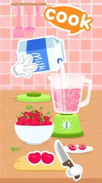 Fruits Cooking - Juice Maker🍨Toddlers Puzzle Game Screen Shot 0