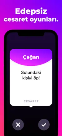 Doğruluk mu Cesaret mi - Oyun Screen Shot 2