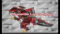 T-rex the highway - Dino Robot Screen Shot 0