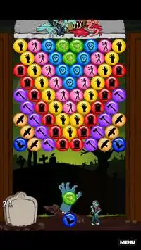 Zombie Bubble Shooter Screen Shot 4