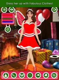 क्रिसमस लड़की ड्रेस अप खेल Screen Shot 9