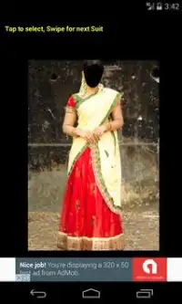Half Saree Face Changer Screen Shot 0