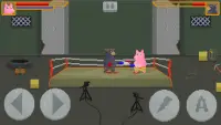 Pig Boxing - Пиксельный Файтинг Screen Shot 3