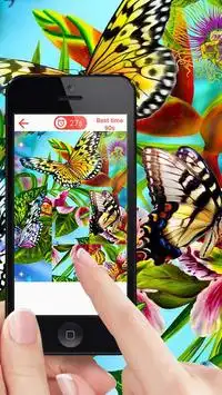 Butterfly Puzzle Game Screen Shot 1