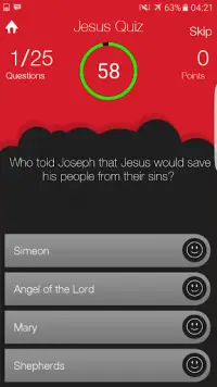 Bible Trivia Quiz Screen Shot 2