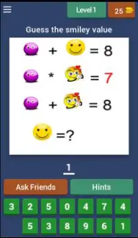 Smile math Quiz Screen Shot 1