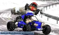 Superhero Buggy Car: Winter Sports Risky Road Race Screen Shot 1