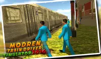 Modern Train Drive Sim 2016 Screen Shot 11