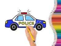 Car coloring : kids doodle drawing games for kids Screen Shot 5