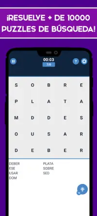 Búsqueda de Palabra - Juegos de palabras gratis Screen Shot 3