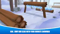 The snowman run: frozen runner Screen Shot 3