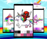 Unicorn Color by Number: Unicorn Pixel Art NEW Screen Shot 1