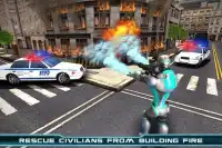 Superhéroe Vuelo Robot Rescate Screen Shot 7
