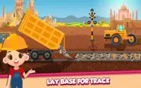 ट्रेन स्टेशन का निर्माण रेलवे ट्रैक गेम का निर्माण Screen Shot 5