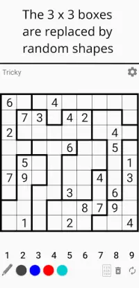 Jigsaw Sudoku Screen Shot 0