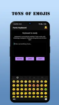 Fonts Keyboard - 100  Fancy Fonts & Emoji Keyboard Screen Shot 6