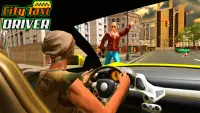 сумасшедшее такси игра : симулятор такси игры Screen Shot 1
