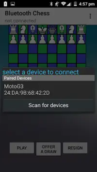 Bluetooth Chess Screen Shot 1