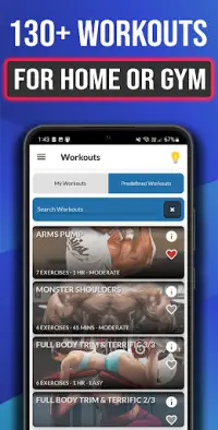 Gym Exercises & Workouts Screen Shot 0