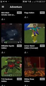 Addons/Mods for Mincraft PE Screen Shot 1