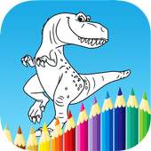 Dinosaur Coloring Page : Dino Coloring