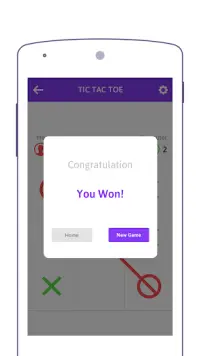 Tic Tac Toe Multiplayer Board Game  O or X Screen Shot 3