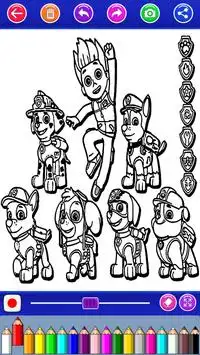 pawn coloring puppy the dog game Screen Shot 3