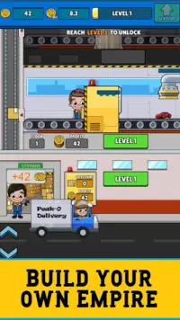 Delivery Courier Tycoon: Idle Business Manager 2D Screen Shot 1