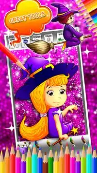 Witch Coloring Book Screen Shot 4
