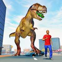 怒り 恐竜 市 攻撃： 野生 動物 ゲーム