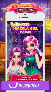 Princess Salon - Halloween Girl Makeup & Dress up Screen Shot 0