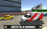 รถพยาบาลเกมขับรถ Sim3D Screen Shot 8