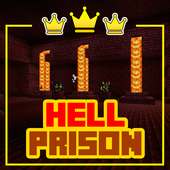 The Hell Prison Zombie Town. MCPE Map